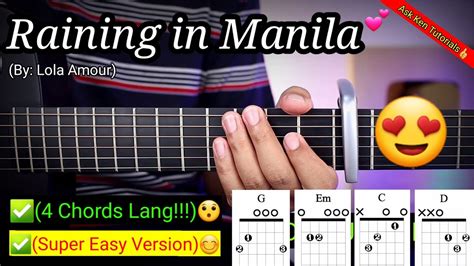 raining in manila chords easy